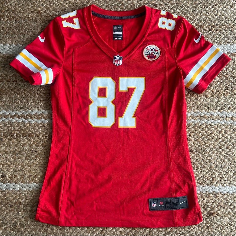 Nike Kansas City Chiefs Travis Kelce #87 Women’s Jersey Red Size Small NFL